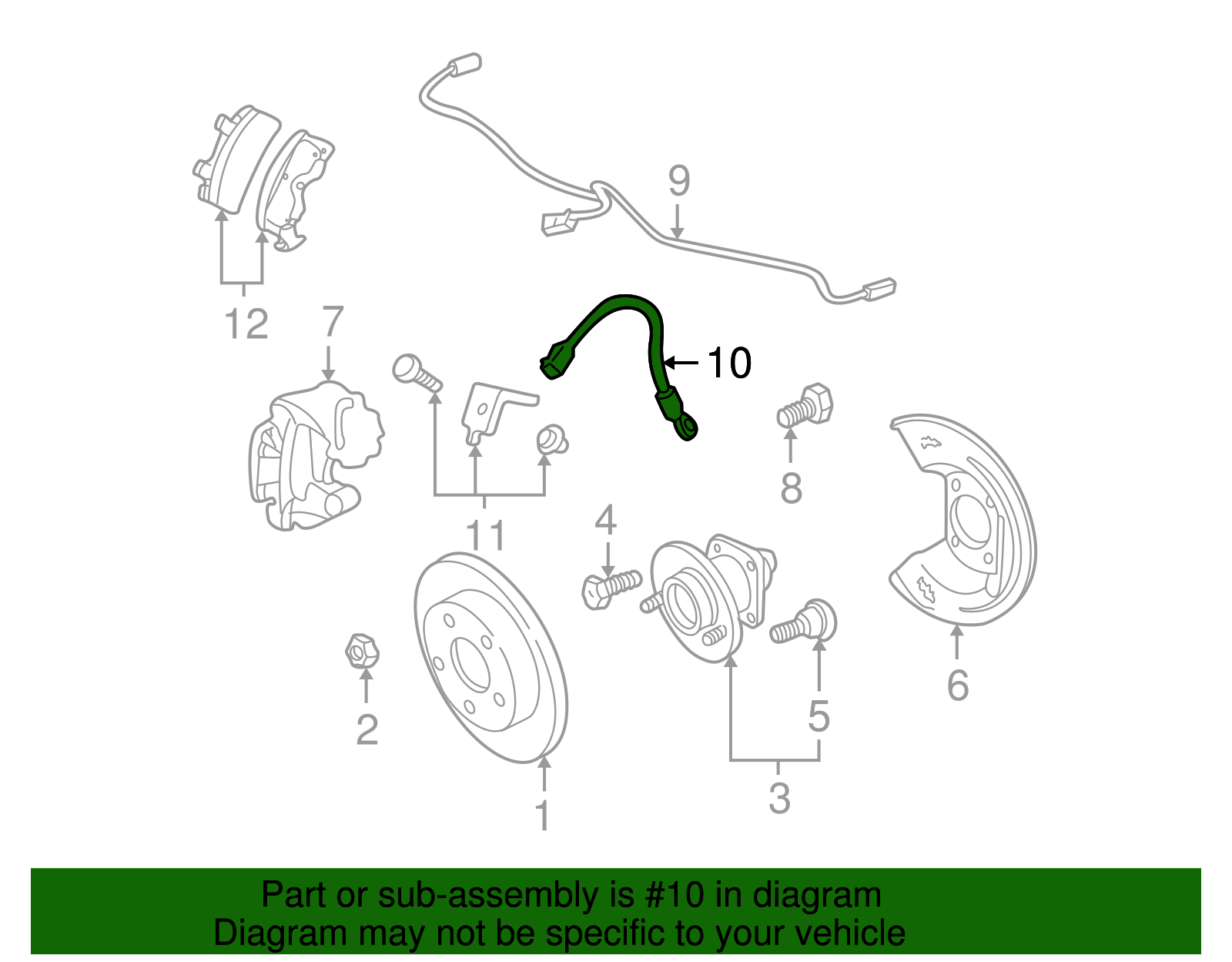 Brake Hose - GM (19366759)