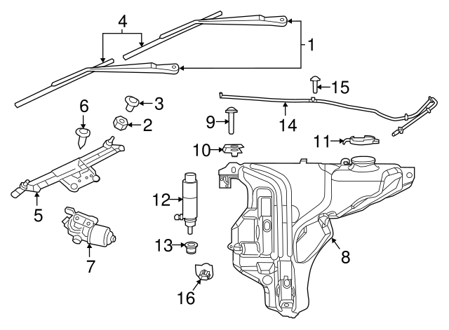 Blade Front Wiper Genuine Mopar 68194931-AA
