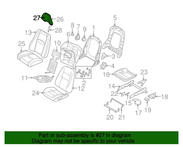 20072008 Volvo XC90 Headrest Cover 39853948