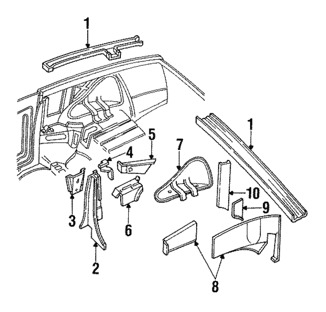 19911992 Pontiac Firebird Guide Plate 12392601