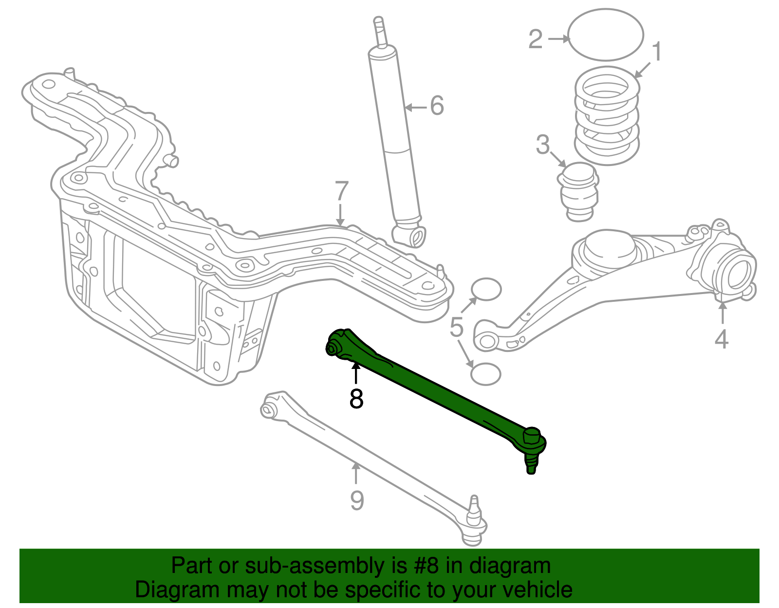 Upper Control Arm - Ford (YL8Z-5500-AA)
