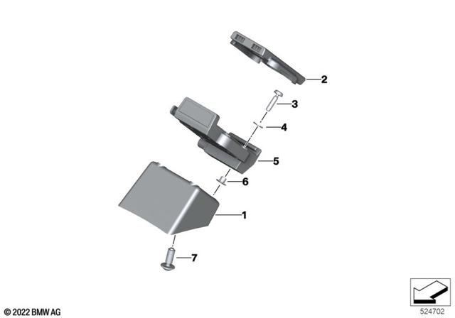 77527726412 - Cover For Mount Cradle 2003-2024 BMW-Motorrad | BMW  