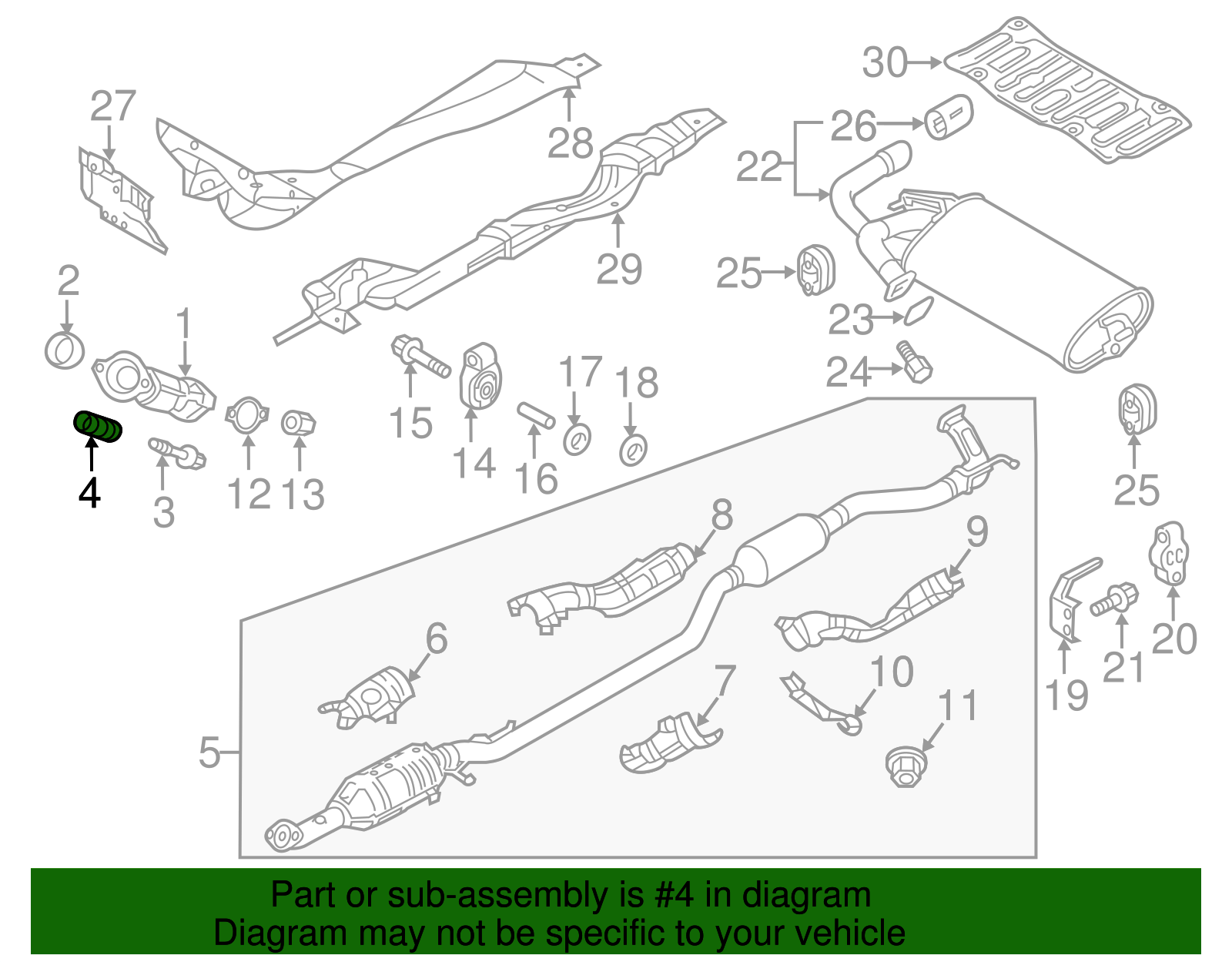 MR431024 - Exhaust Manifold Bolt And Spring 2001-2024 Mitsubishi ...