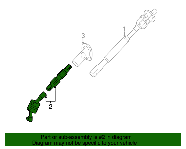 25873103 GM Steering Gear Coupling Shaft GM Parts Store