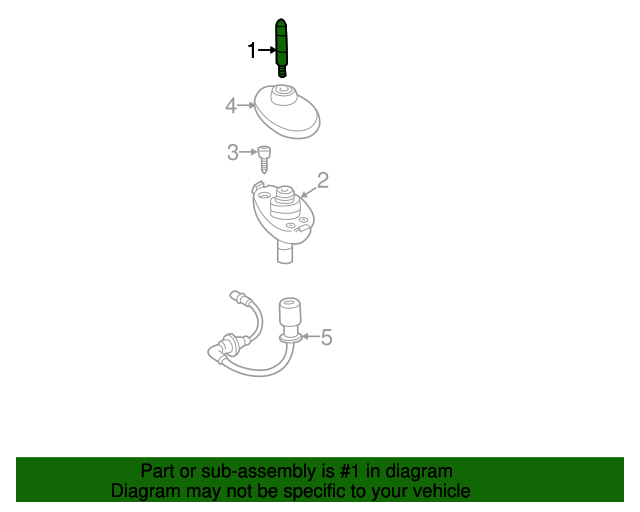 MCPZ18813D Aerial Without Cable OEM Parts Quick