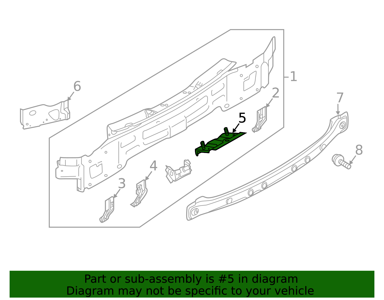 Rear Body Panel Bracket 3CN-813-323