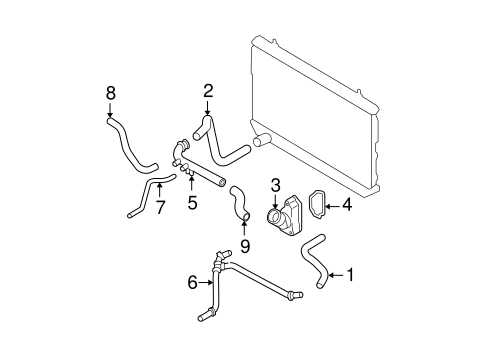 Hoses Pipes For 2005 Suzuki Forenza Suzuki Car Parts