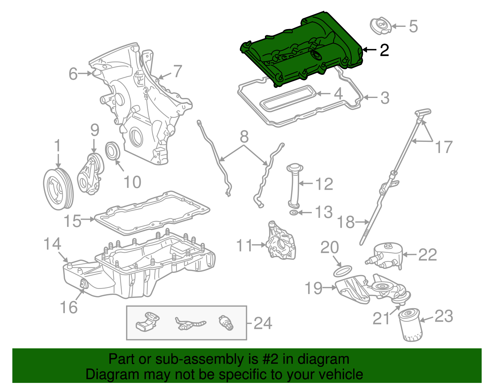 Valve Cover - Ford (XW4Z-6582-EA)