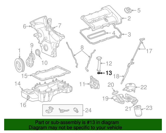 Genuine OEM Ford Part Engine Oil Pump Pickup Tube Gasket F5RZ6626B