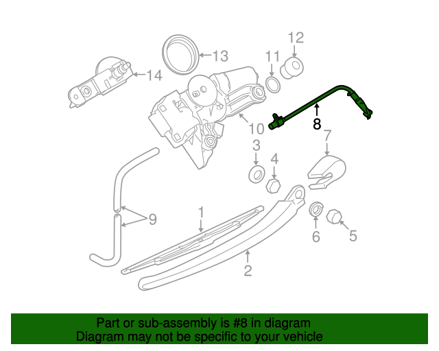 Genuine BMW 61687123799 Washer Nozzle FREE Shipping on Most