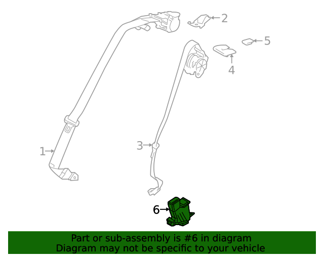 20192024 Toyota Seat Belt Receptacle 733800R130C0 Discount Parts