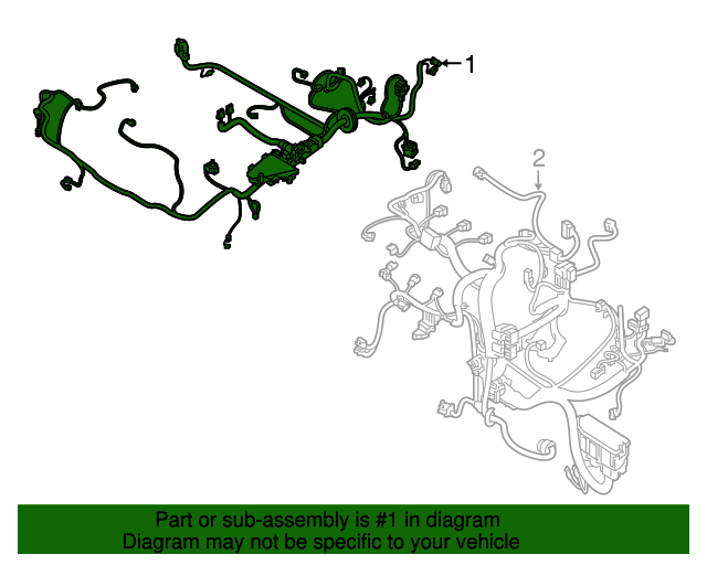 20192021 Nissan Rogue Sport Wire Harness 240126MM1A Nissan Parts Store