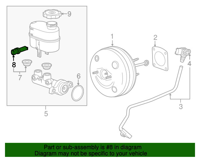 20142020 GM Brake Fluid Level Indicator Switch 22776622 Auto Parts
