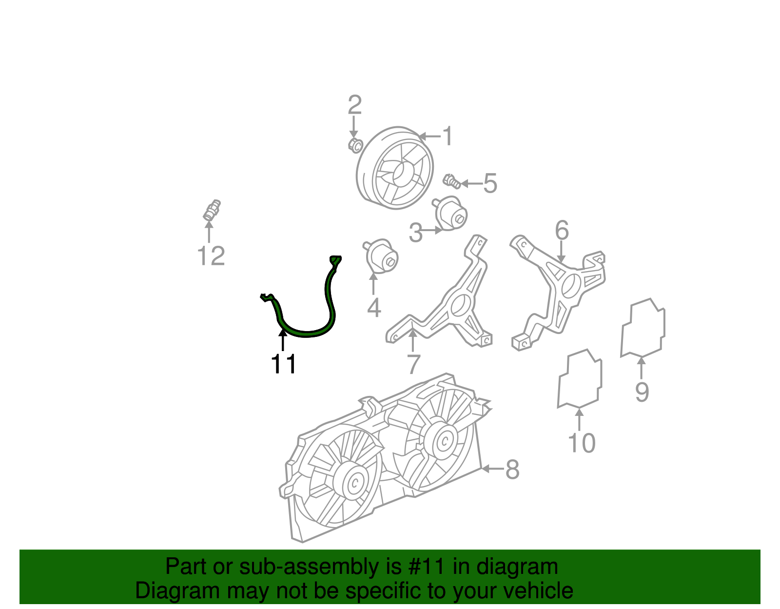 Harness Assembly-Eng Cool Fan Wrg - GM (12181709)