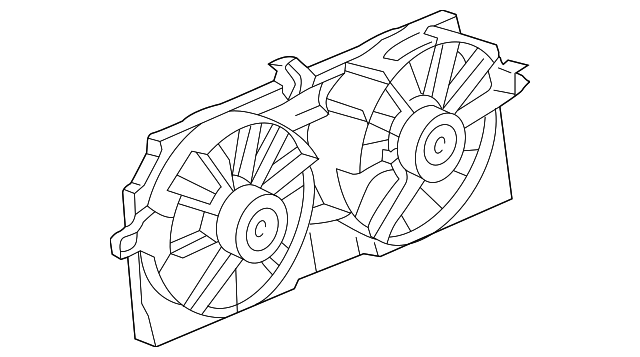Shroud Kit, Eng Elec Cool Fan - GM (12367291)