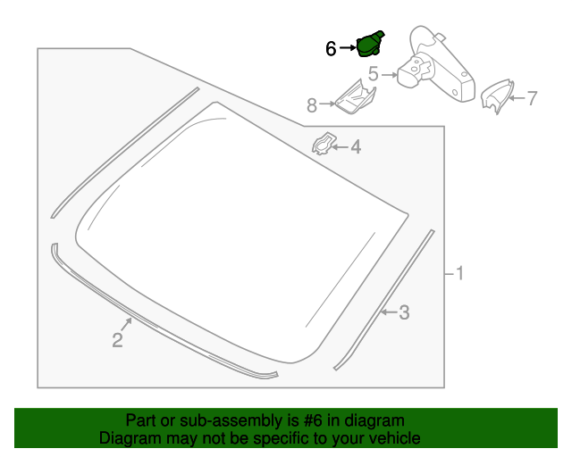 20132022 Ford Rain Sensor LU5Z17D547A QuirkParts