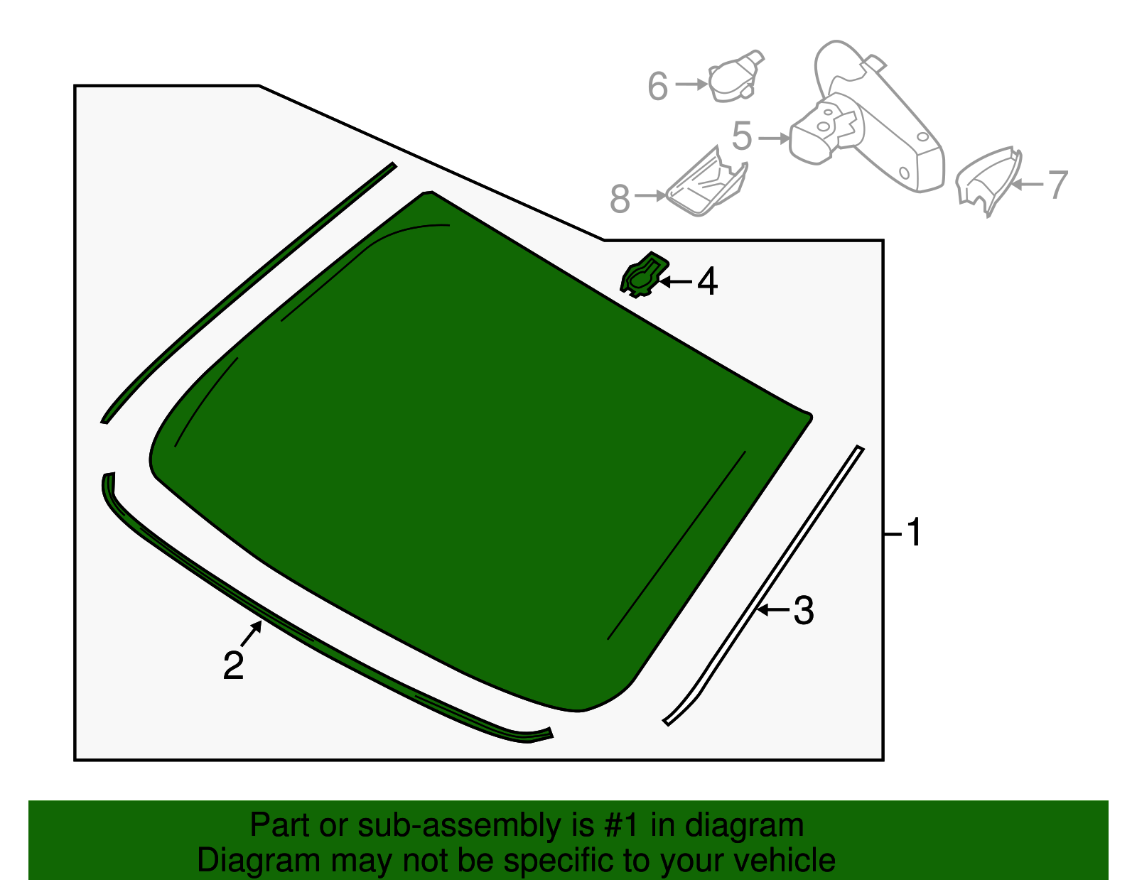 Windshield - Ford (GP5Z-5403100-A)