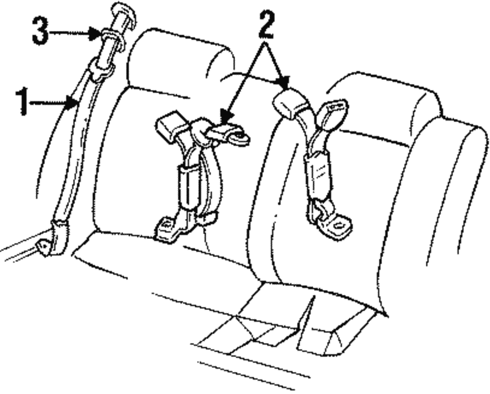 Belt Kit, R/Seat (Retr Side)           *Gra*Graphite - GM (88954365)