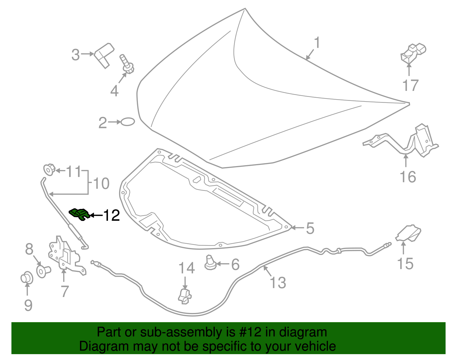 Support Rod Holder - Toyota (53452-47050)