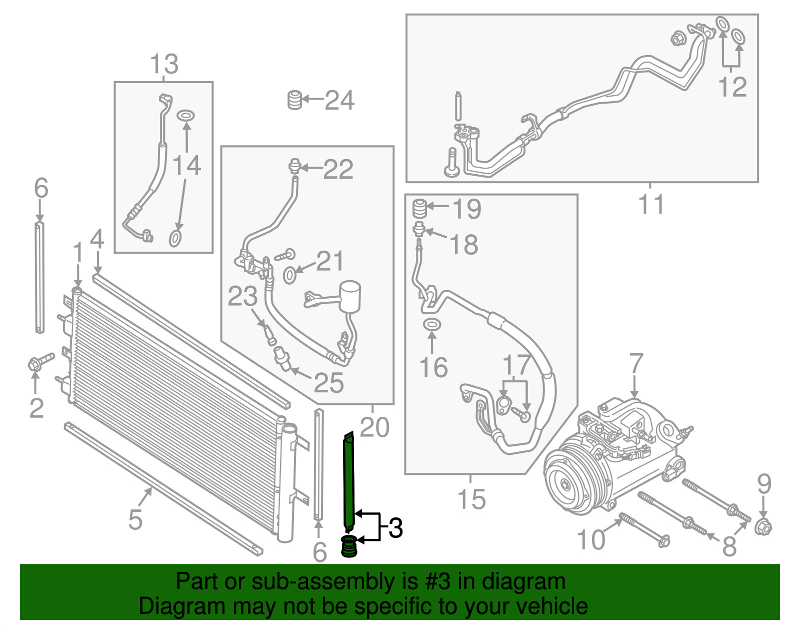 Motorcraft™ A/C Receiver Drier - Ford (YF-37202)