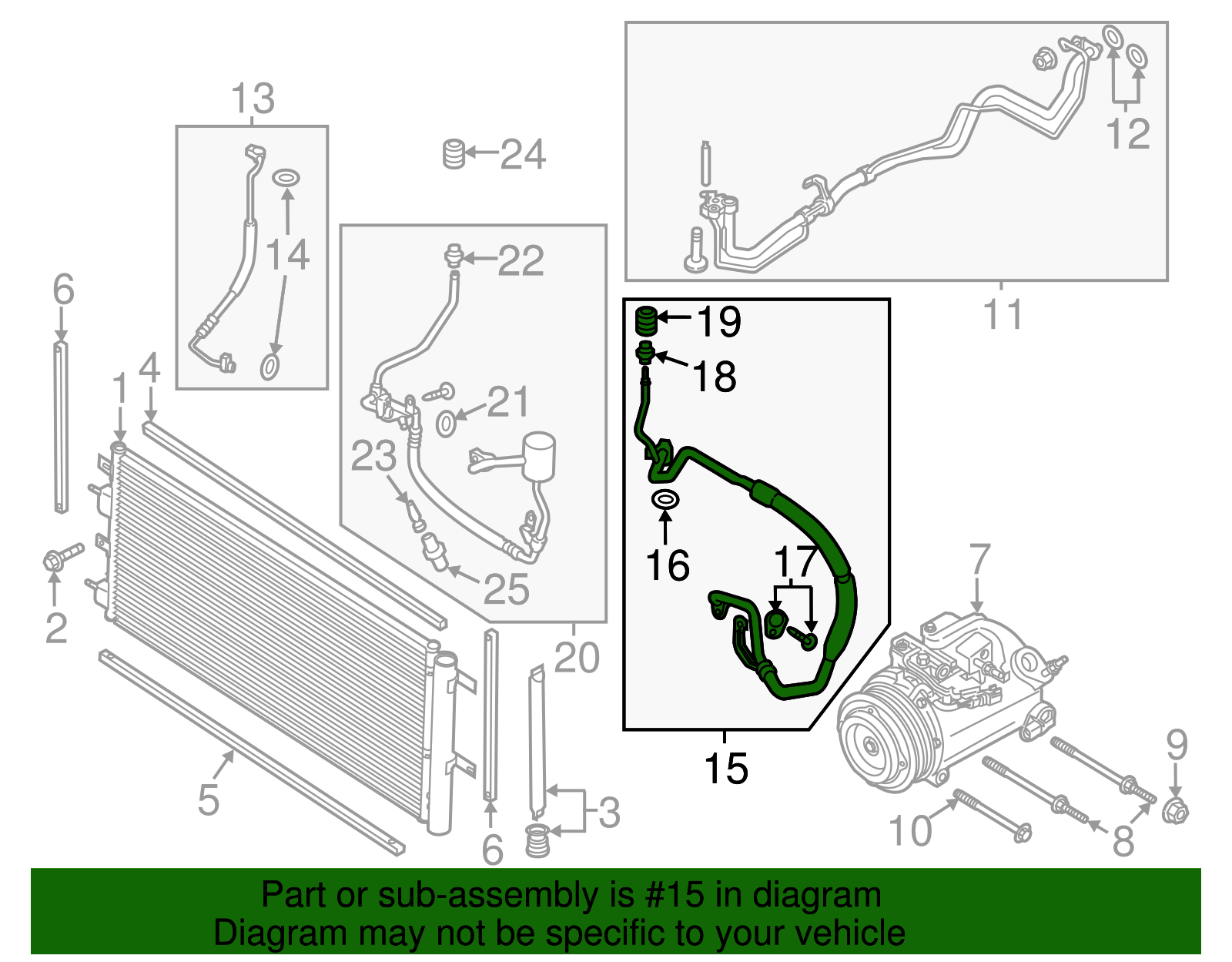 Motorcraft™ Suction Hose - Ford (YF-38017)