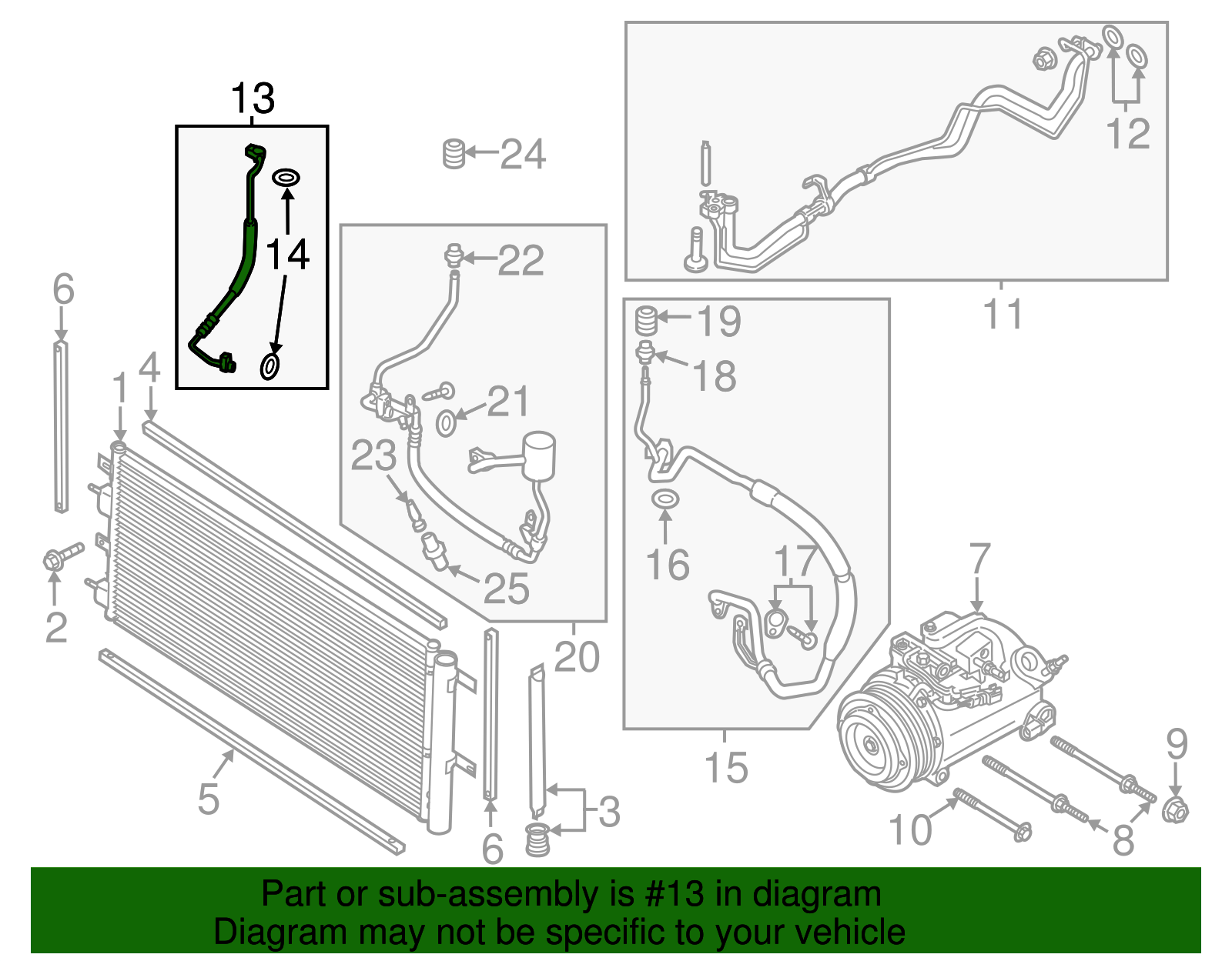 Motorcraft™ Liquid Hose - Ford (YF-37216)