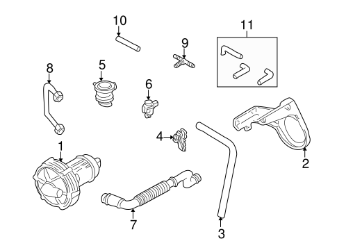 Air Injection System for 1999 Volkswagen Cabrio #0