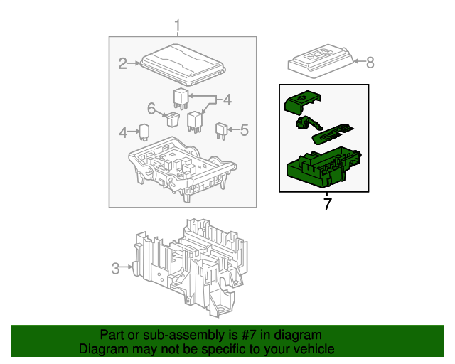 20172019 GM Battery Distribution Engine Compartment Fuse Block