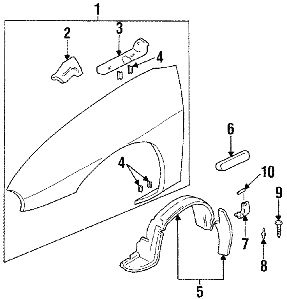 Molding Kit, Rkr Panel Front - GM (88892091)