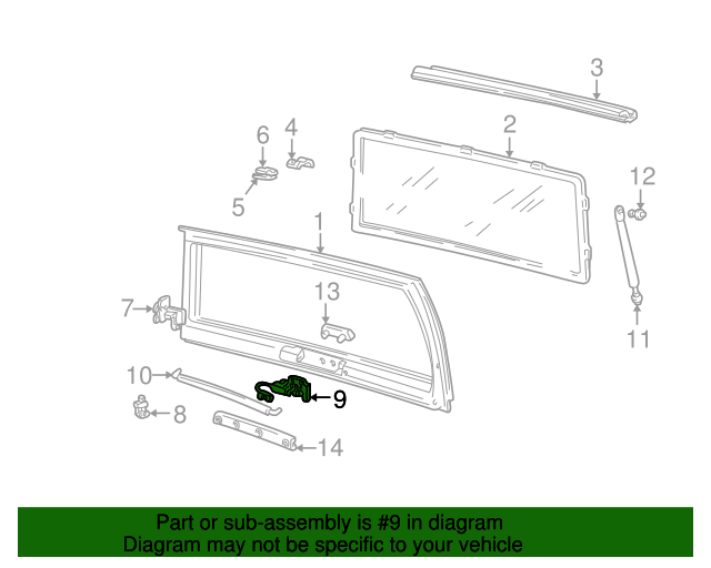 19922005 GM Liftgate Latch Actuator 15694155 GMPartsNow