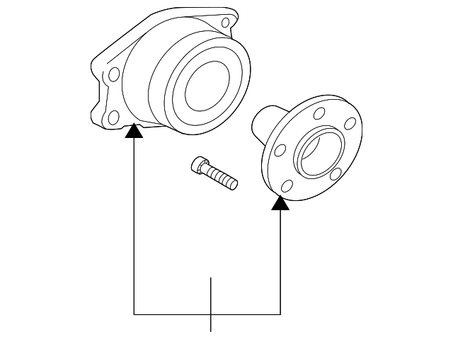 1995-2006 Mitsubishi Hub & Bearing MR403968 | Mitsubishi Parts 