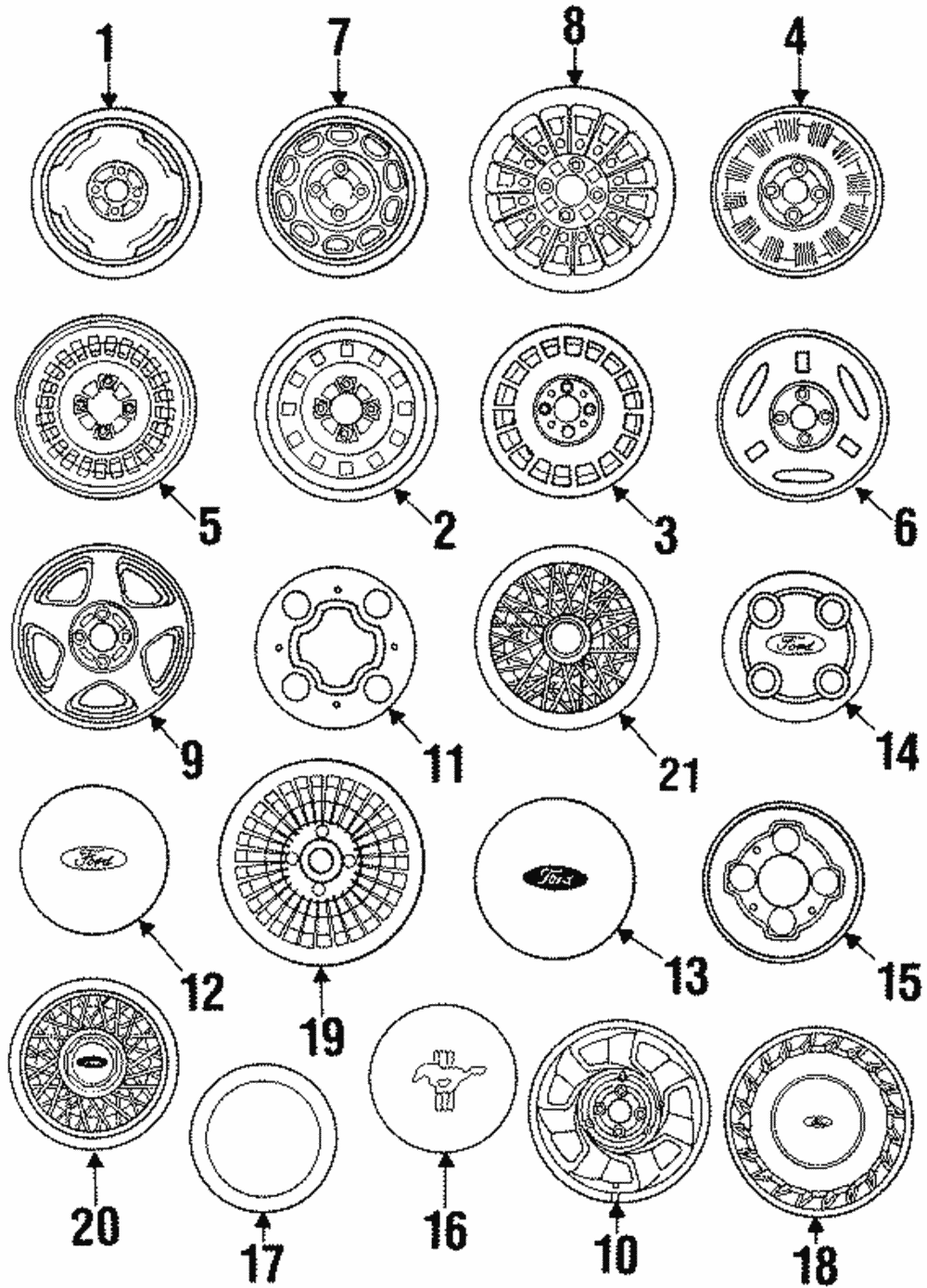 Wheel - Ford (E7SZ-1007-A)