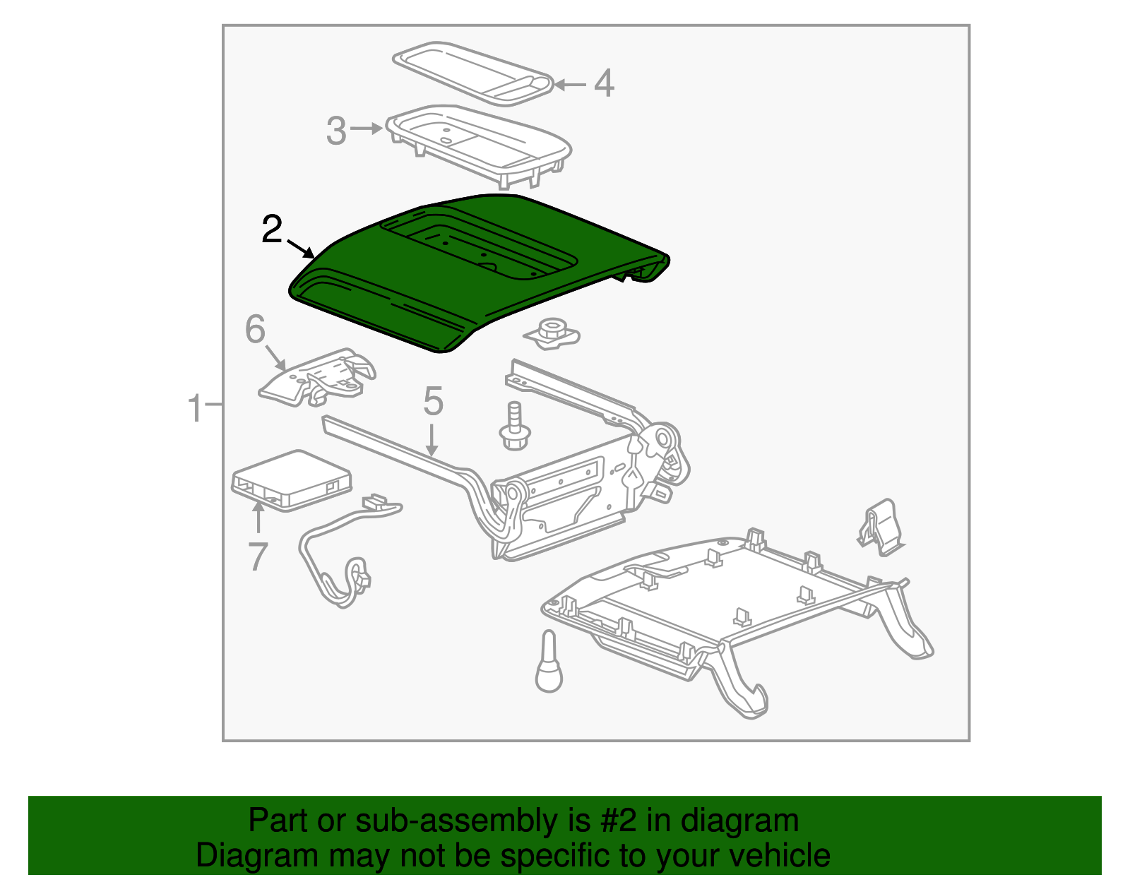 Choccachino Front Floor Console Outer Armrest - GM (84105138)