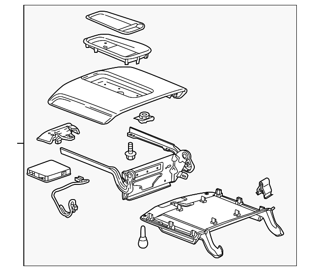 Armrest Assembly-F/Floor Console                  *Vecchio Base - GM (84105183)