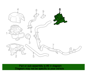thumbnail image 2 of 25701-31014 Valve Emission Control NO.1 Compatible With 2010-2023 2 of 13