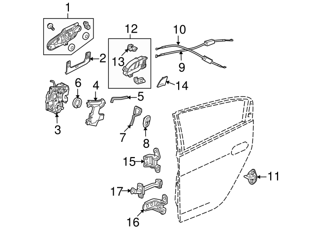 Left Genuine Honda 72160-TM8-A01ZA Door Handle Assembly Interior Left Genuine Honda 72160-TM8-A01ZA Door Handle Assembly Interior