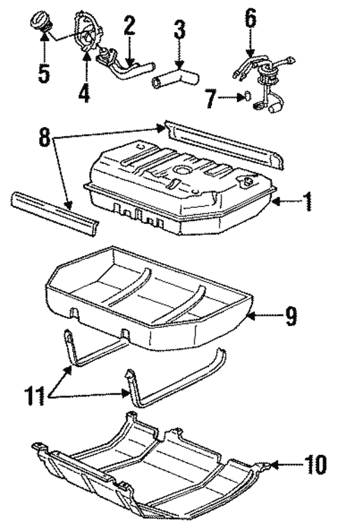 Diesel Fuel Supply for 1998 Chevrolet Tahoe #0