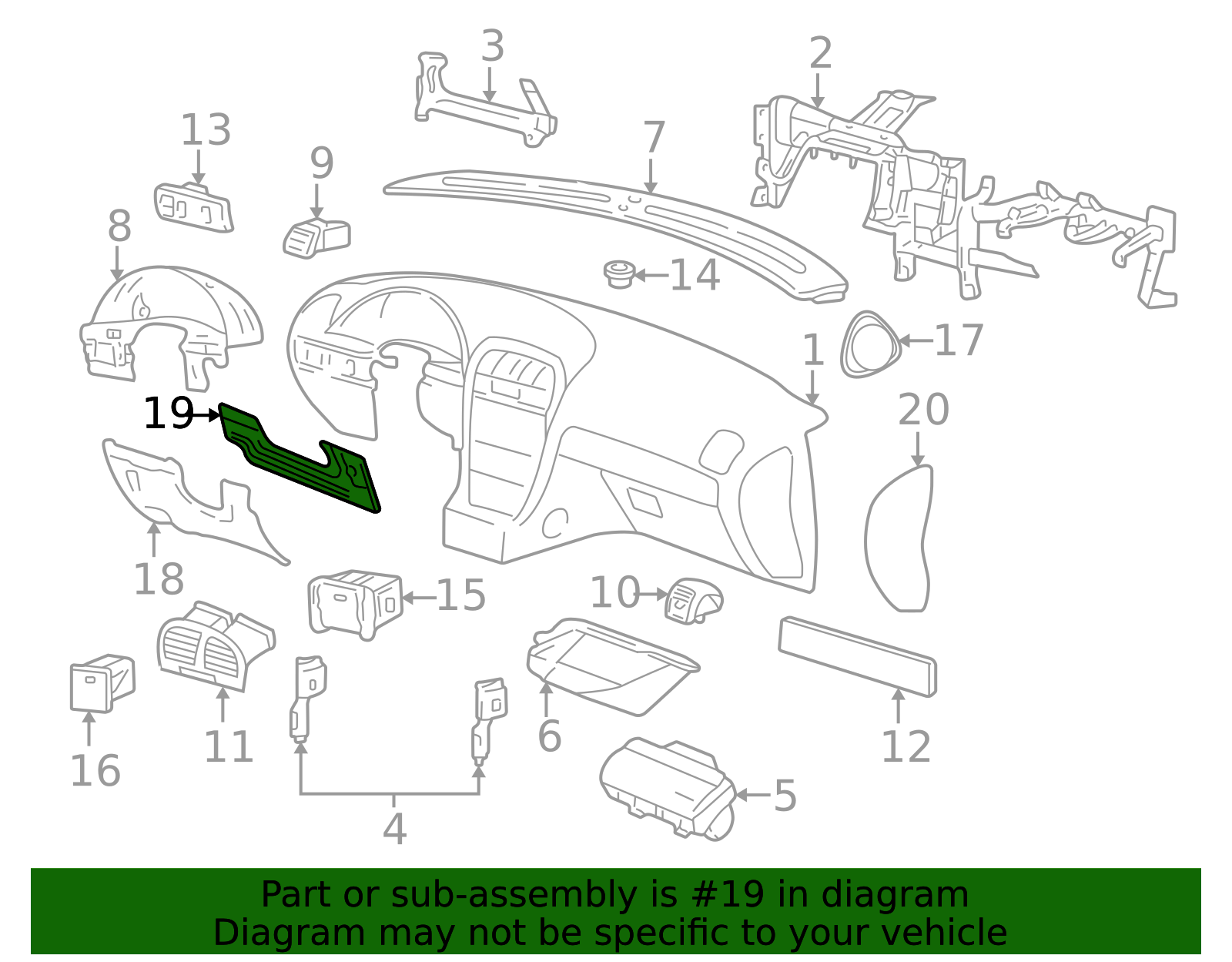 Inner Reinforced - Ford (XW4Z-5404502-AA)
