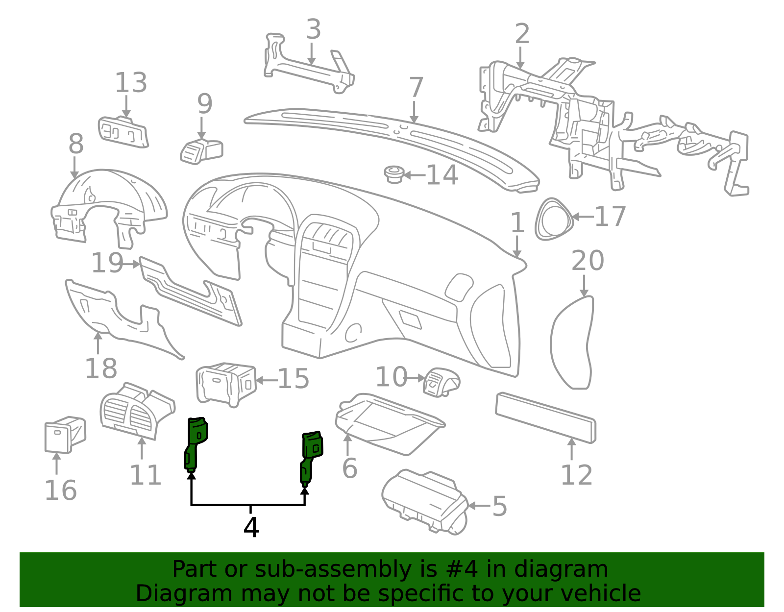 Bracket - Ford (XW4Z-54044F81-AA)