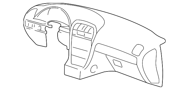 Instrument Panel - Ford (XW4Z-5404320-BAL)