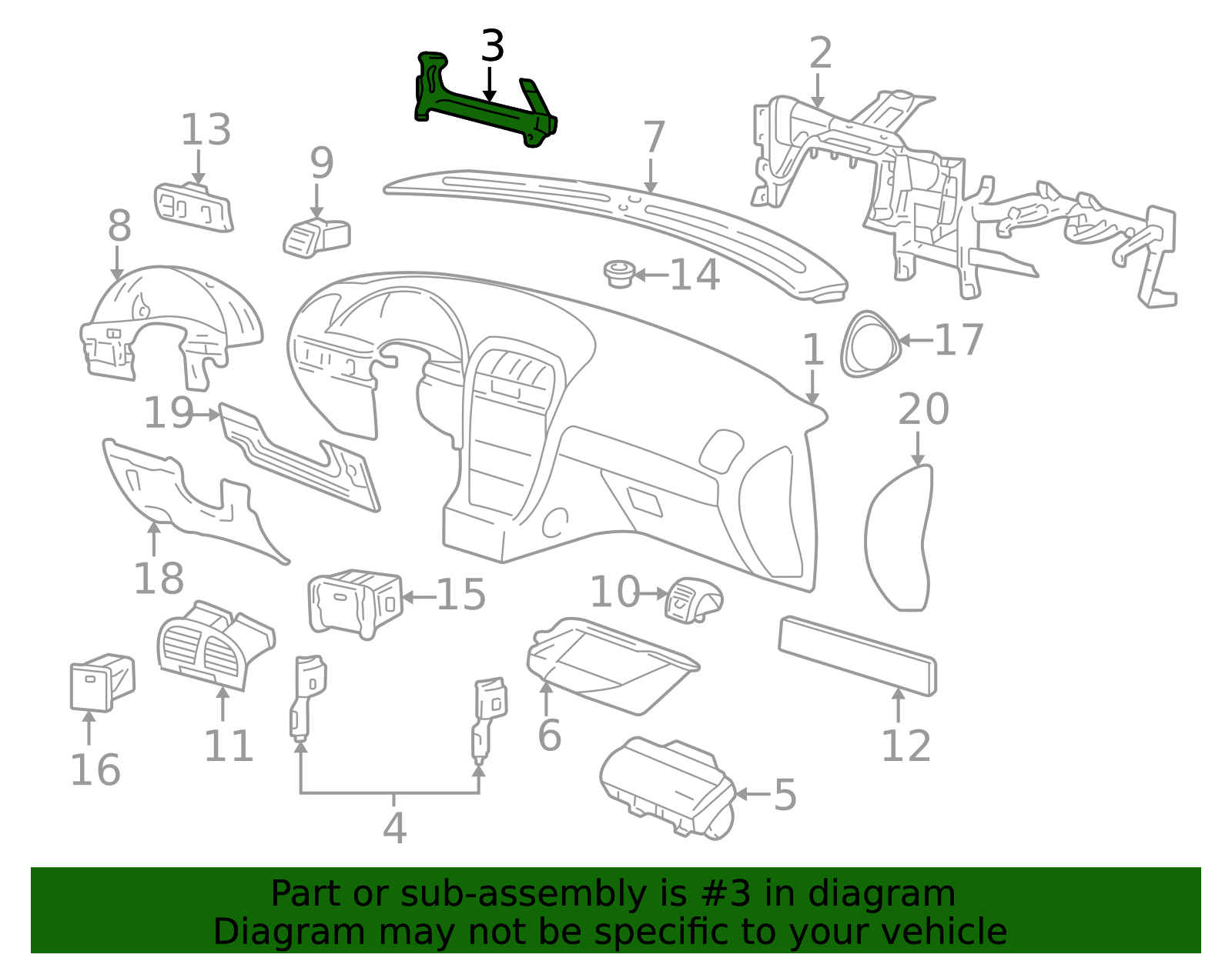 Reinforcement Bracket - Ford (XW4Z-54042K50-AA)