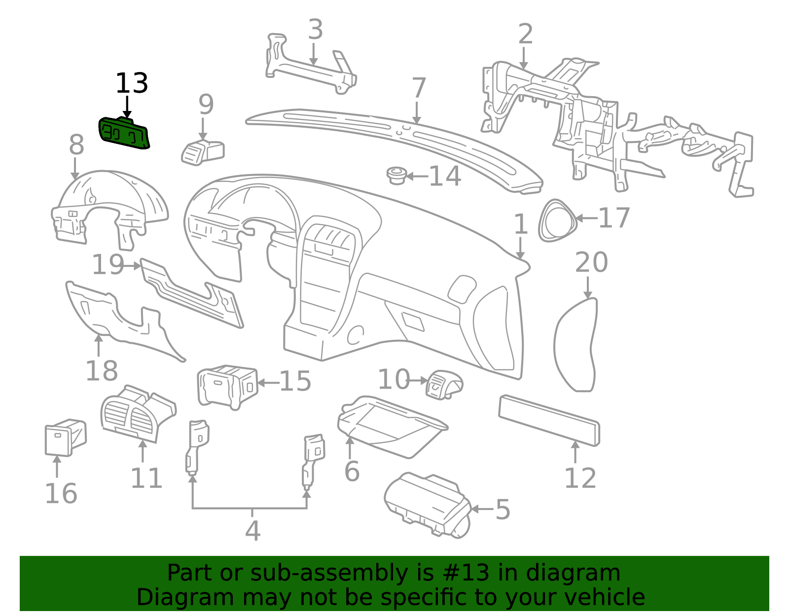 Finish Panel - Ford (XW4Z-5404338-AAA)