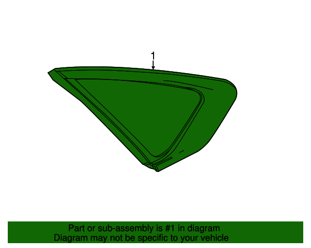 20142020 Chevrolet Impala Driver Side Quarter Window 84531823 Auto