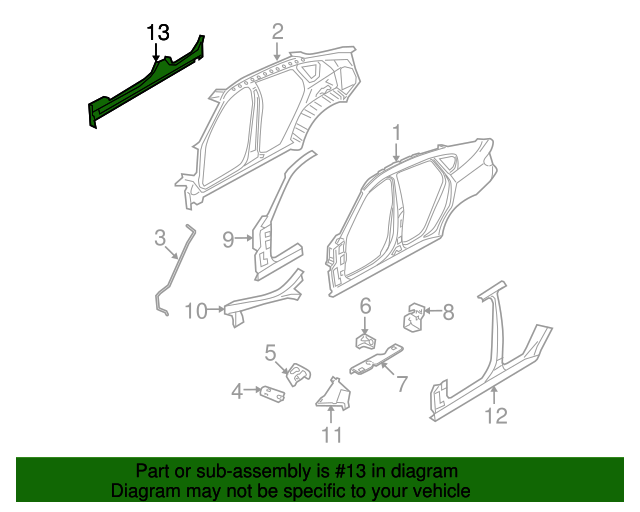 Genuine BMW 41-21-7-181-563 | Rocker Reinforced | FREE Shipping on Most ...