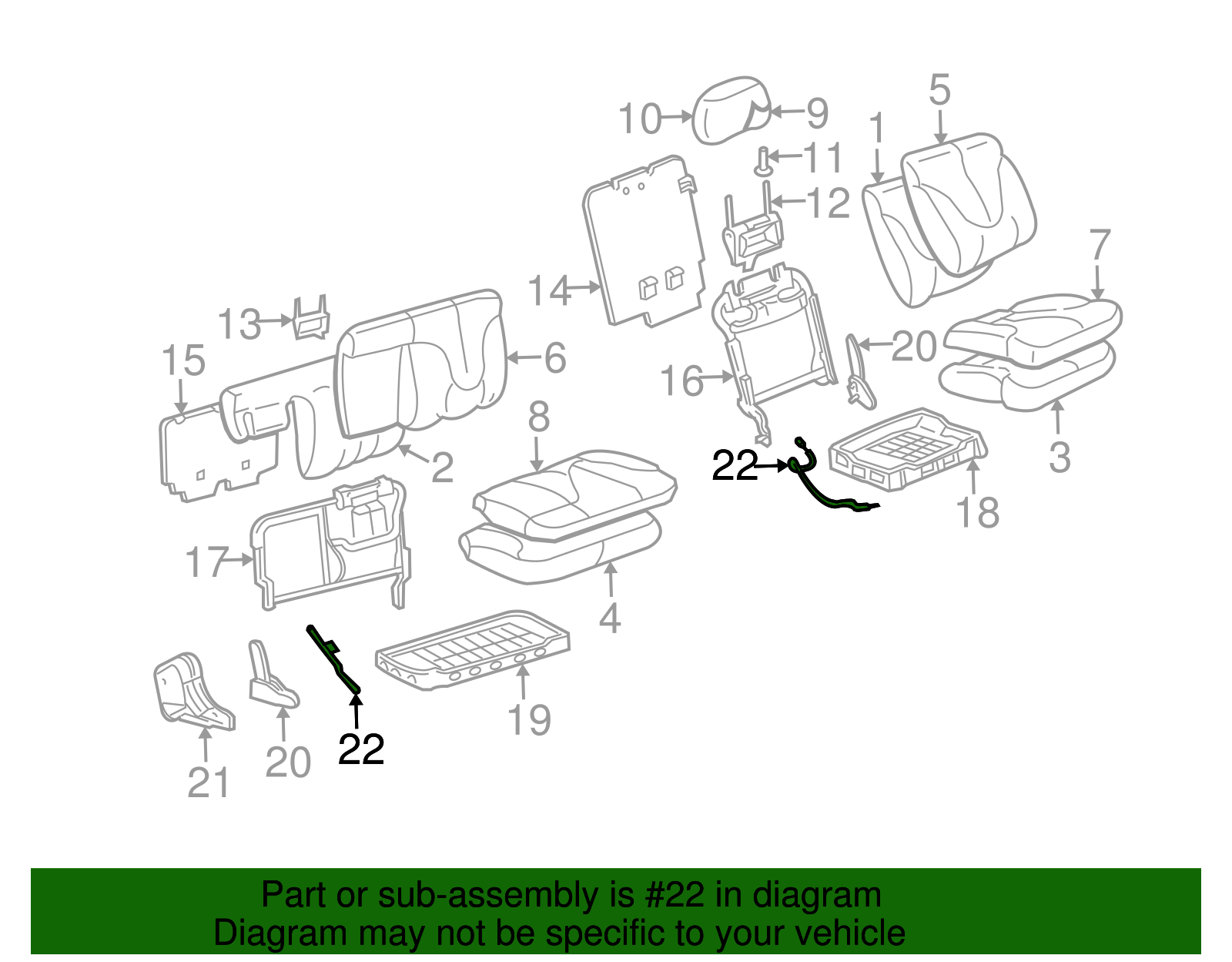 Release Cable - GM (88941497)