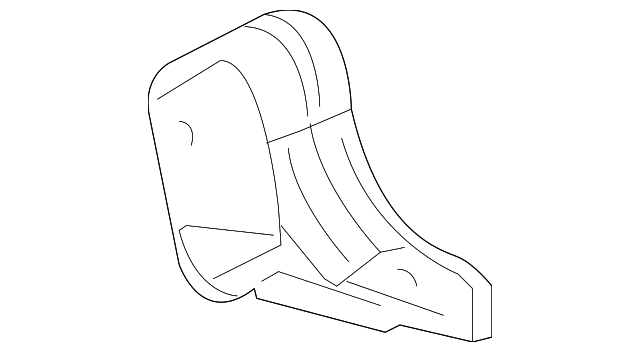 Ebony Rear Passenger Side Seat Hinge Finish Cover - GM (15065770)
