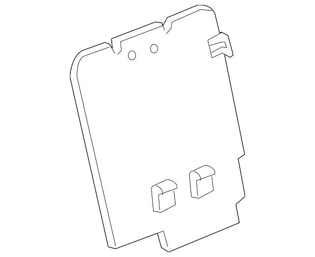 Ebony Rear Passenger Side Seat Back Filler Panel - GM (88943930)
