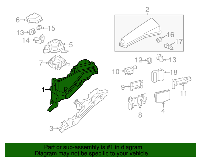 8274033030 Fuse & Relay Box 20122018 Toyota OEM Genuine Toyota