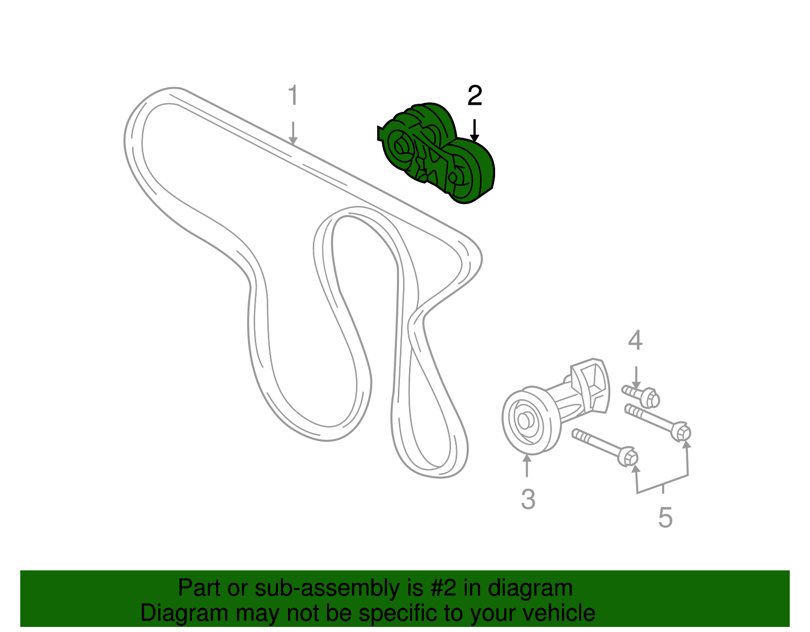 Drive Belt Tensioner - GM (12573024)