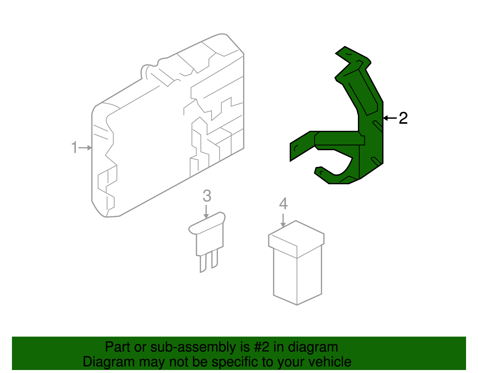 Fuse Block Bracket - GM (96651956)